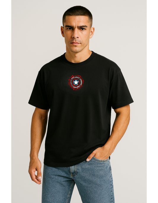 Oversized Black Graphic T-Shirt