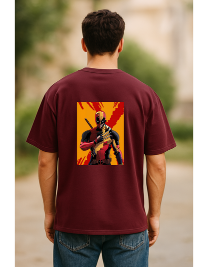 Oversized T-Shirt – Unisex Streetwear (Deadpool Inspired)